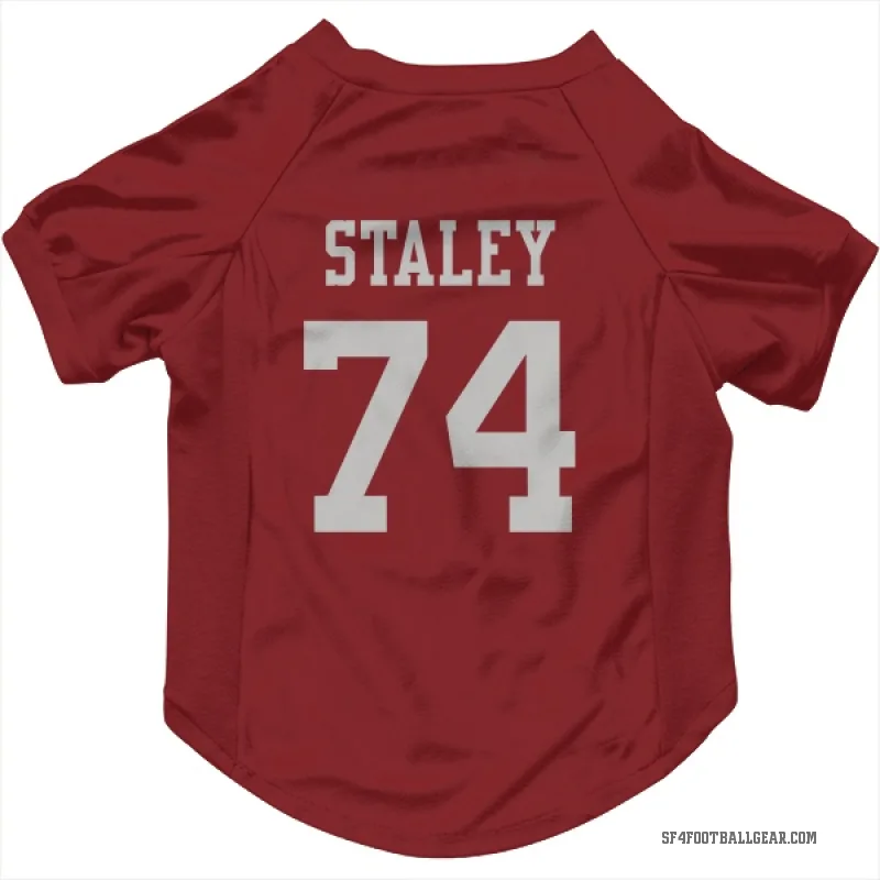 Joe Staley  Scarlet San Francisco 49ers  Cat & Dog Pet Jersey
