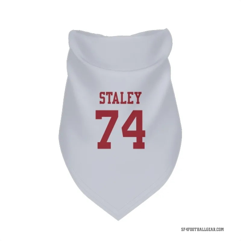 Joe Staley  White San Francisco 49ers  Cat & Dog Pet Bandana