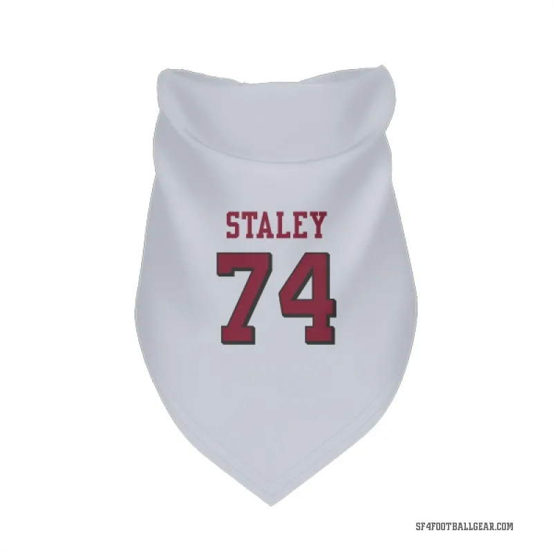 Joe Staley  White San Francisco 49ers  Rush Cat & Dog Pet Bandana