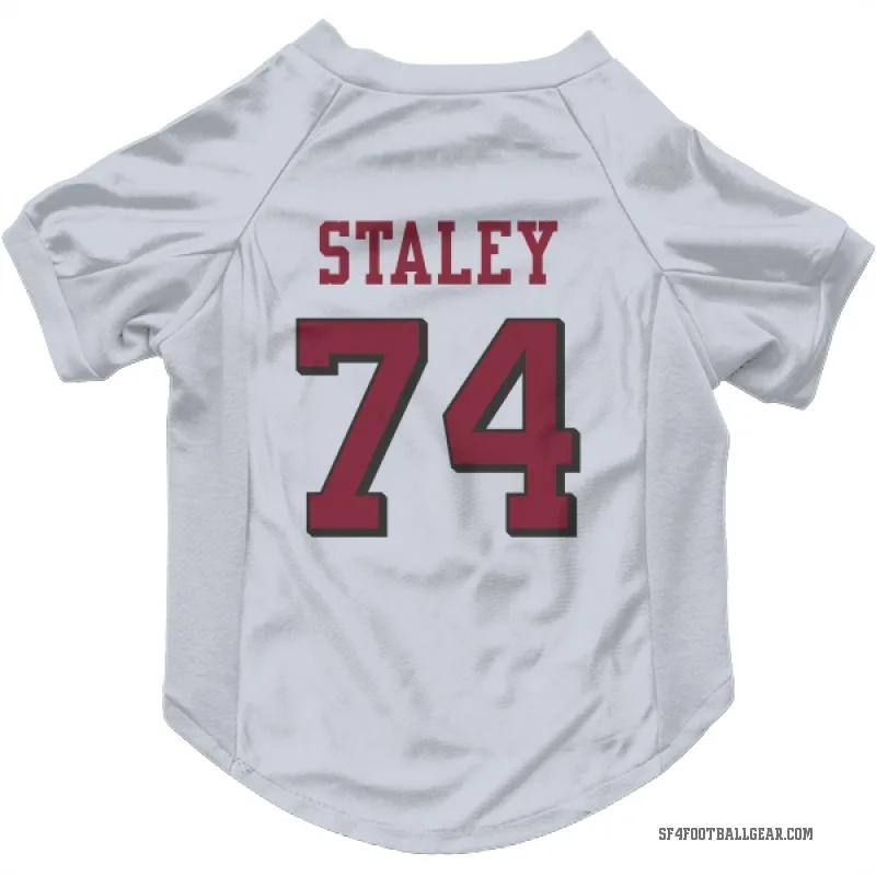 Joe Staley  White San Francisco 49ers  Rush Cat & Dog Pet Jersey