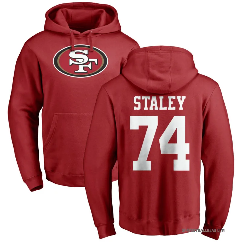 Joe Staley Youth Red San Francisco 49ers Pro Line Logo Pullover Hoodie