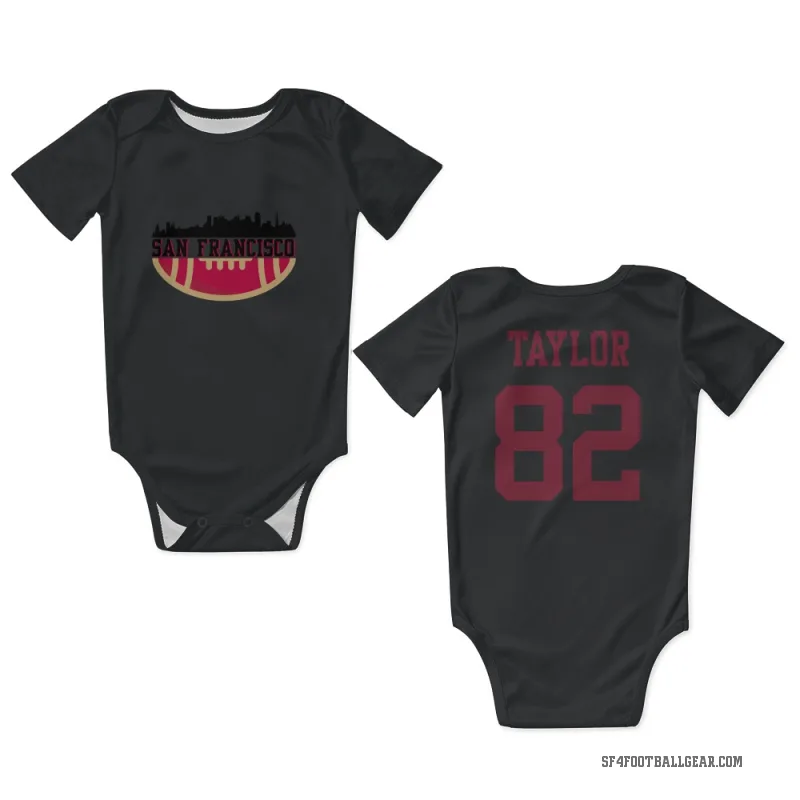 John Taylor  Black San Francisco 49ers  Newborn & Infant Bodysuit