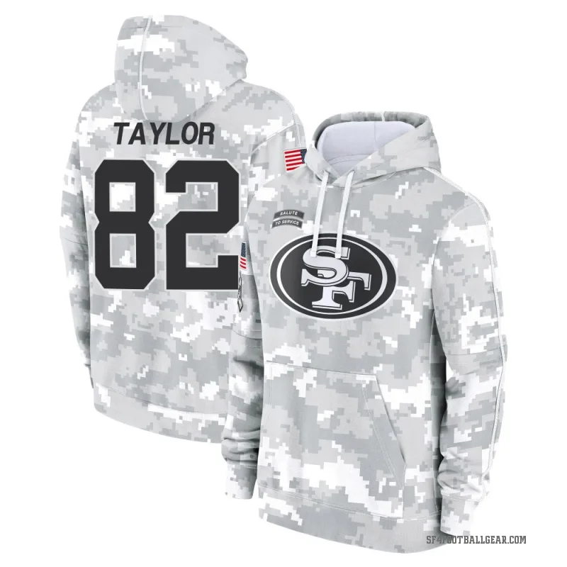 John Taylor Men's Camo San Francisco 49ers Arctic 2024 Salute to Service Club Fleece Pullover Hoodie