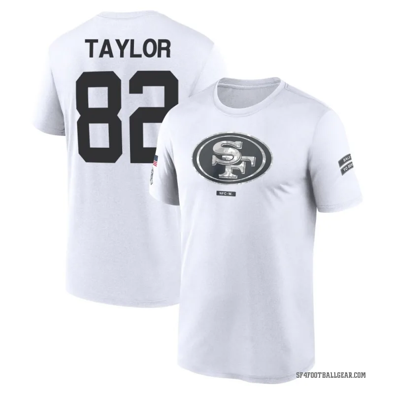 John Taylor Men's White San Francisco 49ers 2024 Salute to Service Performance T-Shirt