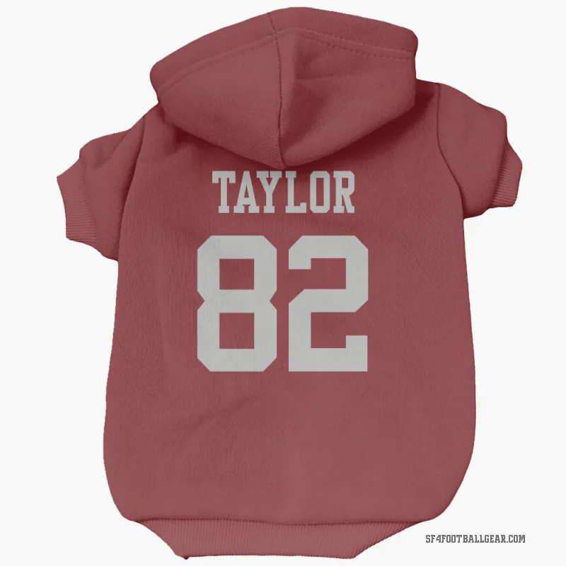 John Taylor  Scarlet San Francisco 49ers  Cat & Dog Pet Hoodie