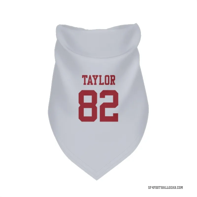John Taylor  White San Francisco 49ers  Cat & Dog Pet Bandana