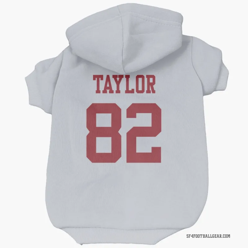 John Taylor  White San Francisco 49ers  Cat & Dog Pet Hoodie