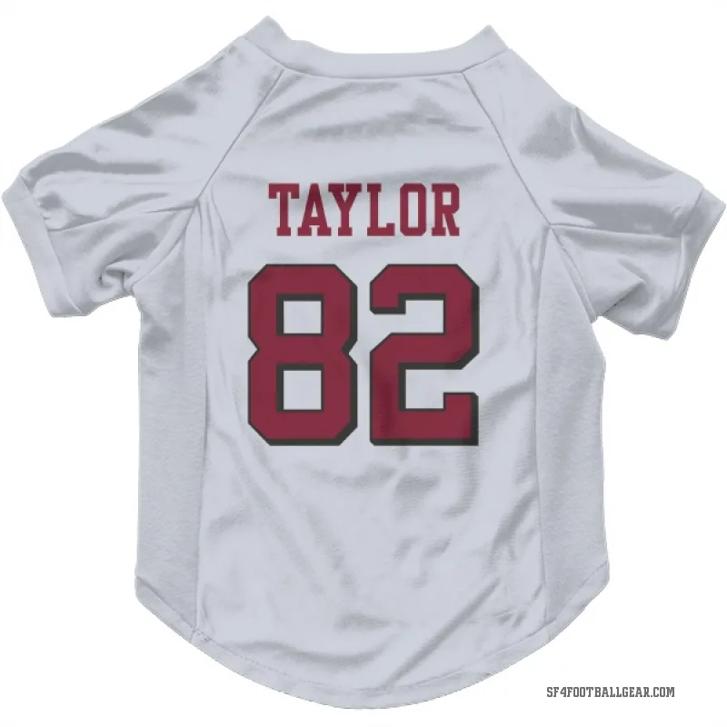 John Taylor  White San Francisco 49ers  Rush Cat & Dog Pet Jersey