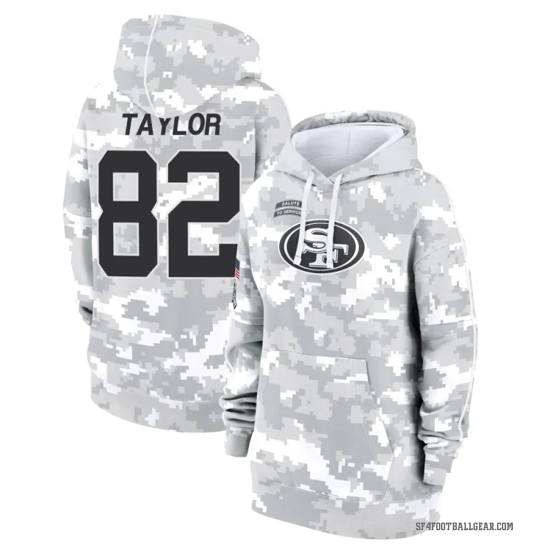John Taylor Women's Camo San Francisco 49ers Arctic 2024 Salute to Service Club Fleece Pullover Hoodie