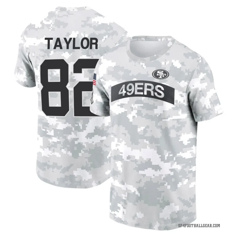 John Taylor Youth Camo San Francisco 49ers Arctic 2024 Salute to Service Performance T-Shirt