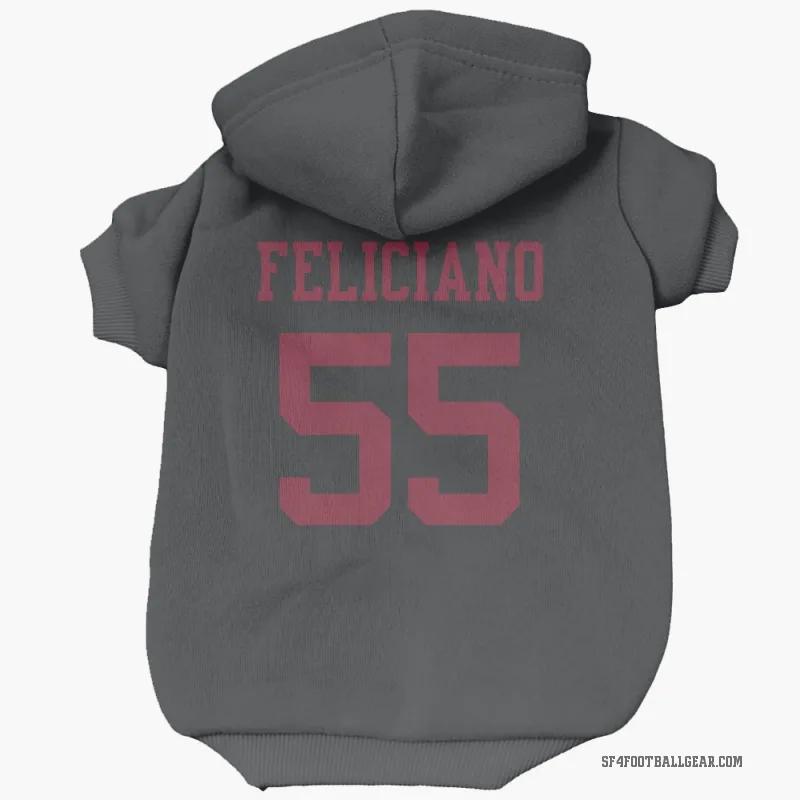 Jon Feliciano  Black San Francisco 49ers  Cat & Dog Pet Hoodie