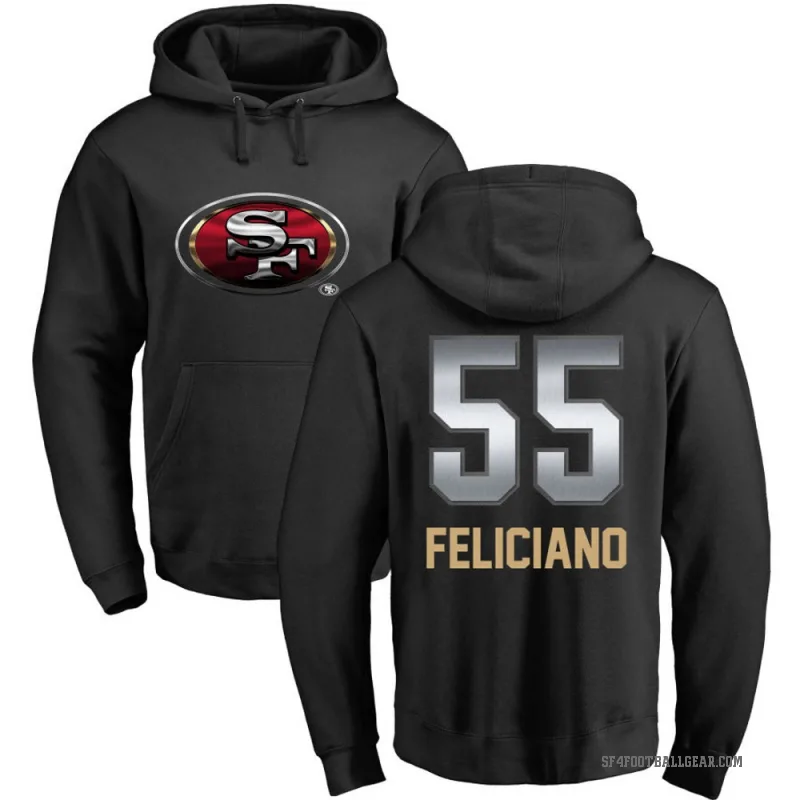 Jon Feliciano Men's Black San Francisco 49ers Midnight Mascot Pullover Hoodie