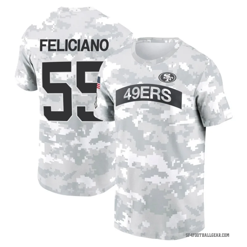 Jon Feliciano Men's Camo San Francisco 49ers Arctic 2024 Salute to Service Performance T-Shirt