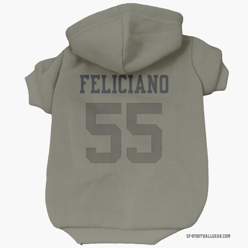 Jon Feliciano  Olive San Francisco 49ers  Cat & Dog Pet Hoodie