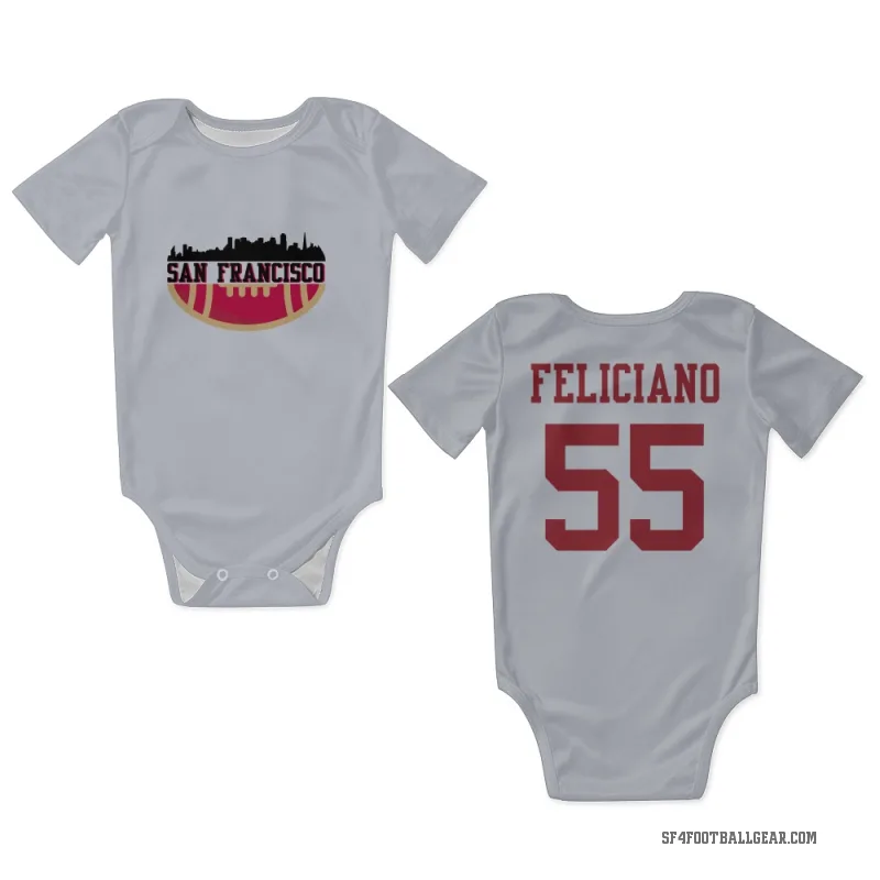 Jon Feliciano  White San Francisco 49ers  Newborn & Infant Bodysuit