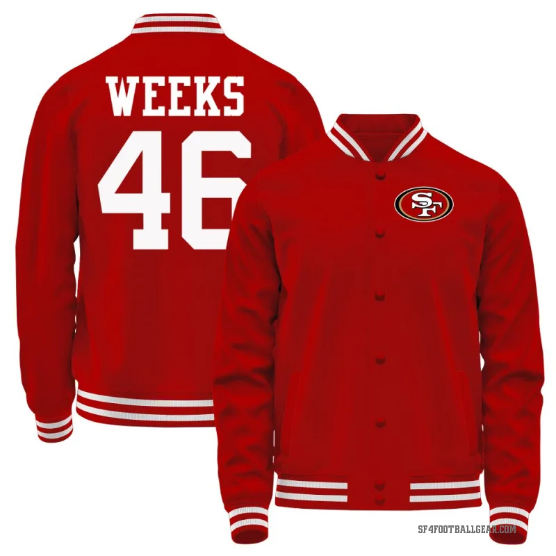 Jon Weeks Men's Red San Francisco 49ers Full-Snap Jacket