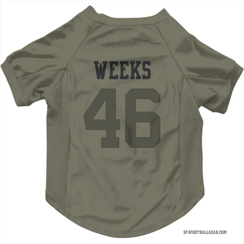 Jon Weeks  Olive San Francisco 49ers  Cat & Dog Pet Jersey