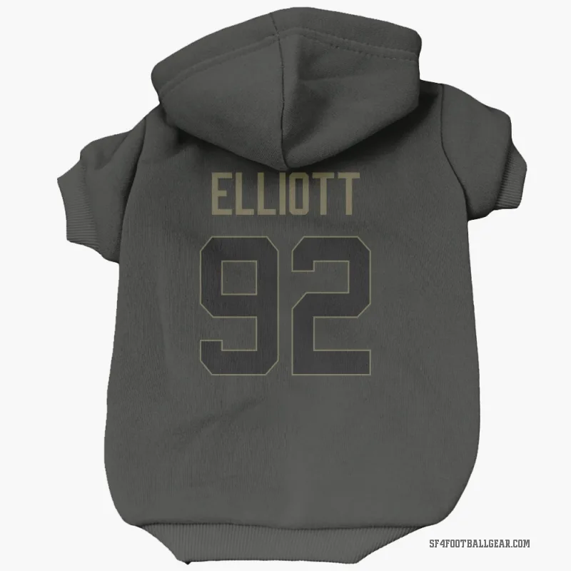 Jordan Elliott  Black San Francisco 49ers  Service Cat & Dog Pet Hoodie