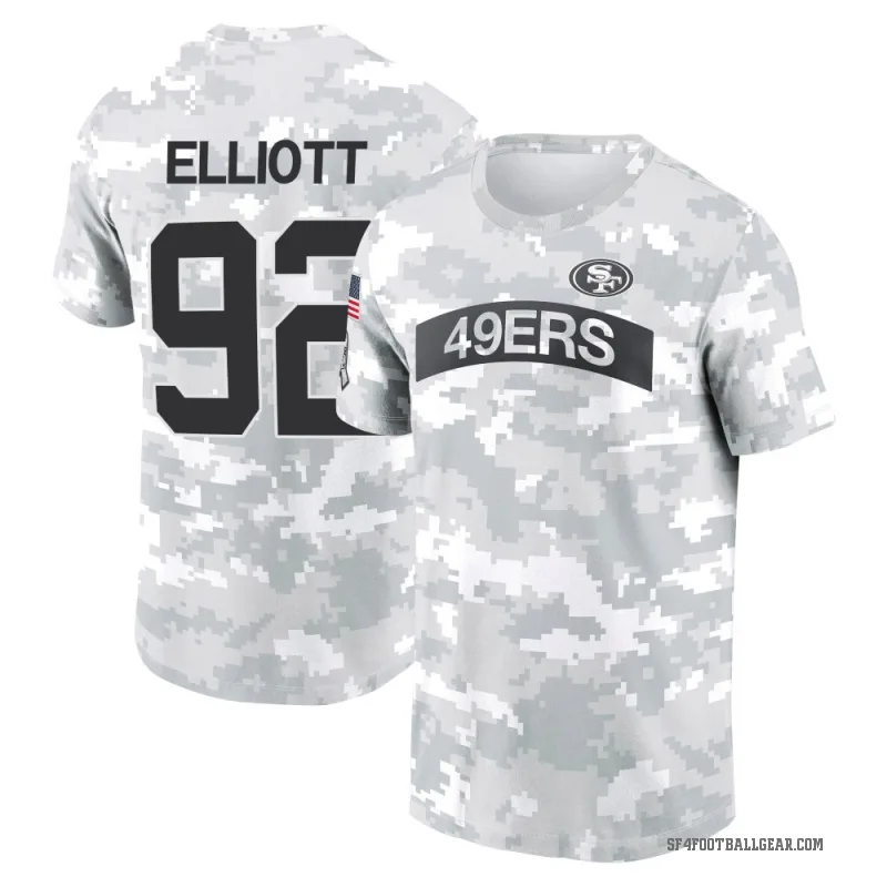 Jordan Elliott Men's Camo San Francisco 49ers Arctic 2024 Salute to Service Performance T-Shirt