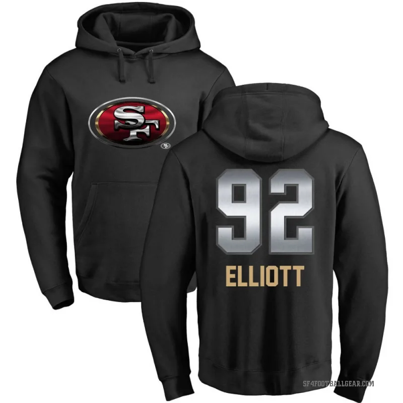 Jordan Elliott Youth Black San Francisco 49ers Midnight Mascot Pullover Hoodie