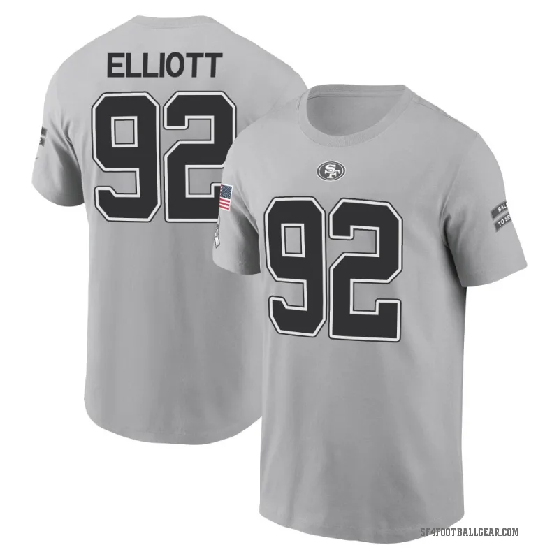 Jordan Elliott Youth Gray San Francisco 49ers 2024 Salute to Service T-Shirt