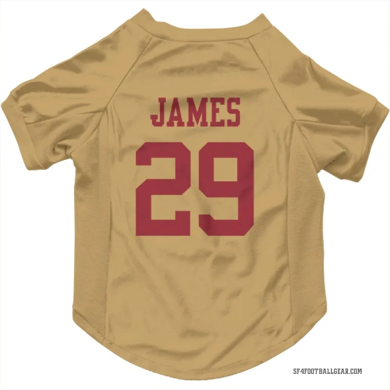 Jordan James  Gold San Francisco 49ers  Cat & Dog Pet Jersey