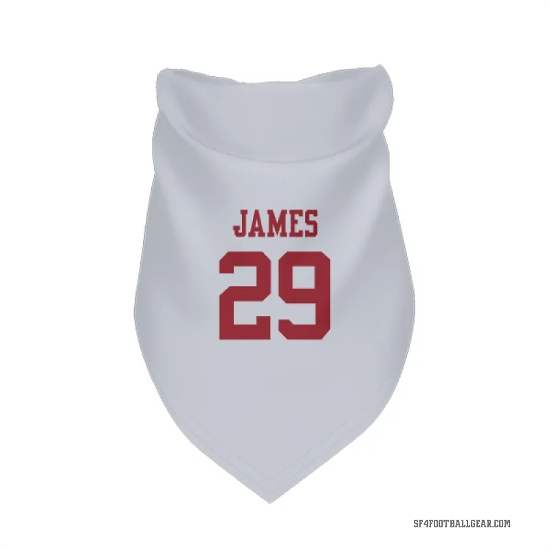 Jordan James  White San Francisco 49ers  Cat & Dog Pet Bandana