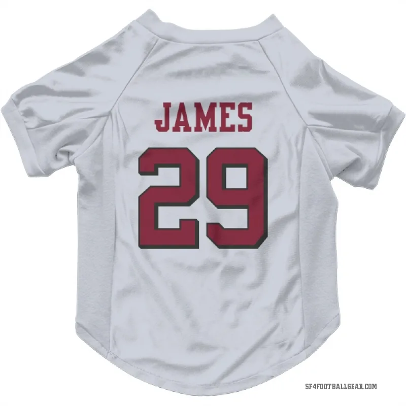 Jordan James  White San Francisco 49ers  Rush Cat & Dog Pet Jersey