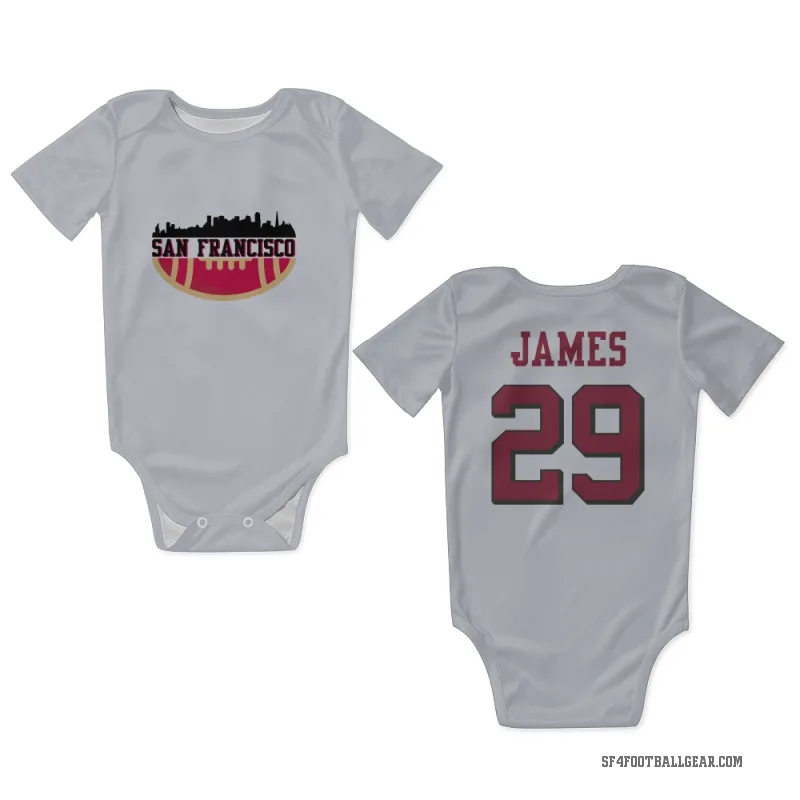 Jordan James  White San Francisco 49ers  Rush Newborn & Infant Bodysuit