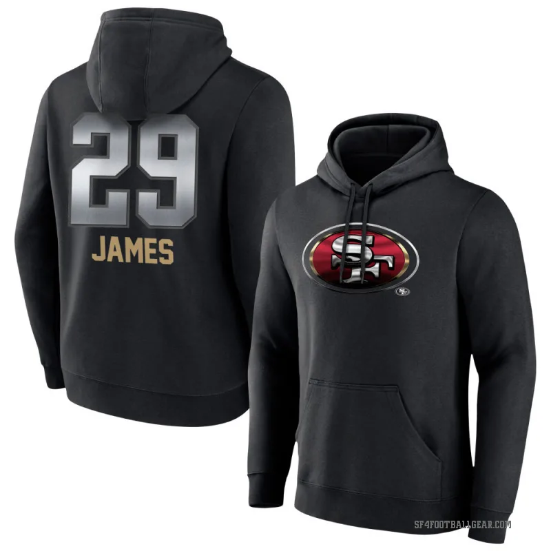 Jordan James Youth Black San Francisco 49ers Midnight Mascot Pullover Hoodie