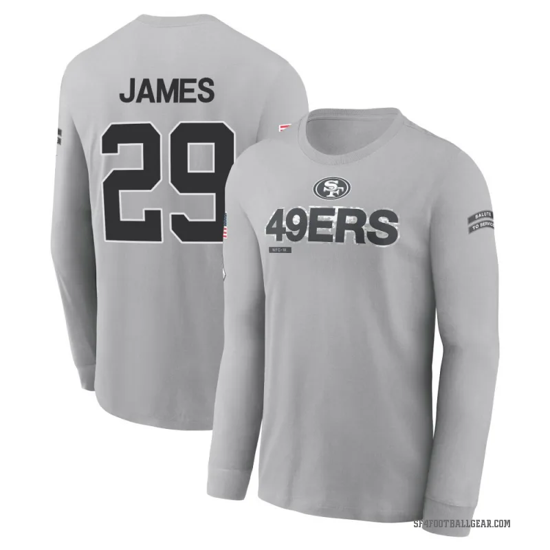 Jordan James Youth Gray San Francisco 49ers 2024 Salute to Service Long Sleeve T-Shirt