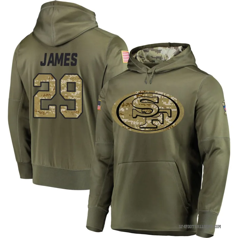 Jordan James Youth Olive San Francisco 49ers Salute to Service Pullover Hoodie