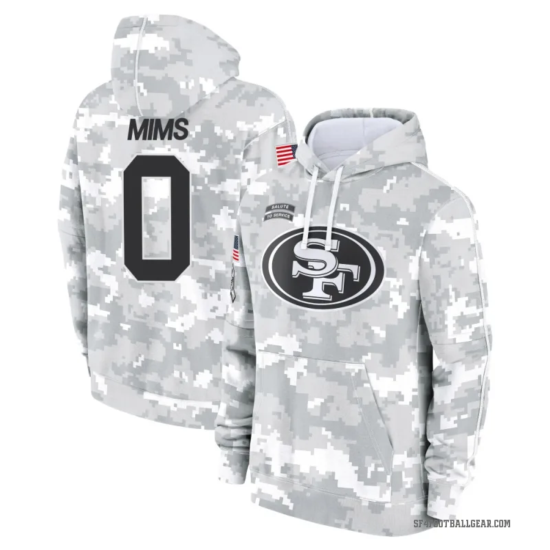 Jordan Mims Men's Camo San Francisco 49ers Arctic 2024 Salute to Service Club Fleece Pullover Hoodie
