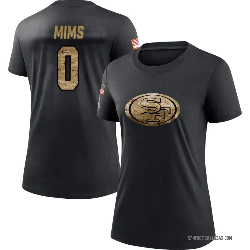 Jordan Mims Women's Black San Francisco 49ers 2020 Salute To Service Performance T-Shirt