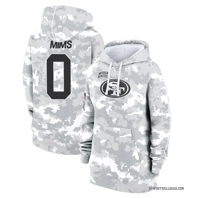 Jordan Mims Women's Camo San Francisco 49ers Arctic 2024 Salute to Service Club Fleece Pullover Hoodie
