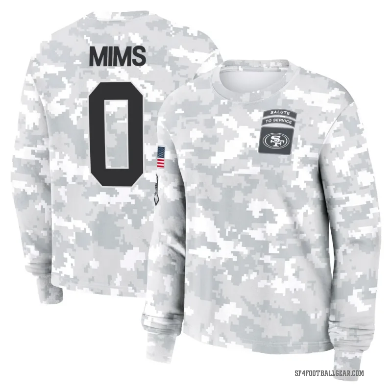 Jordan Mims Women's Camo San Francisco 49ers Arctic 2024 Salute to Service Long Sleeve T-Shirt