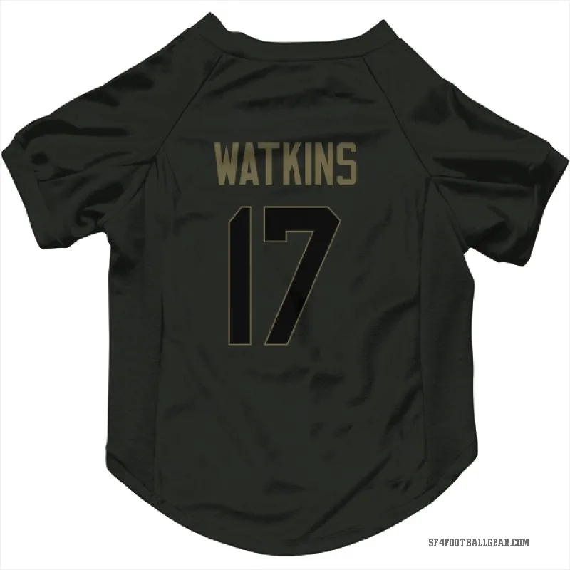Jordan Watkins  Black San Francisco 49ers  Service Cat & Dog Pet Jersey