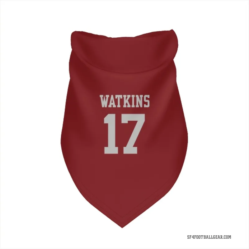 Jordan Watkins  Scarlet San Francisco 49ers  Cat & Dog Pet Bandana