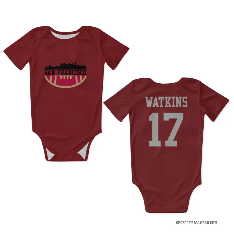 Jordan Watkins  Scarlet San Francisco 49ers  Newborn & Infant Bodysuit