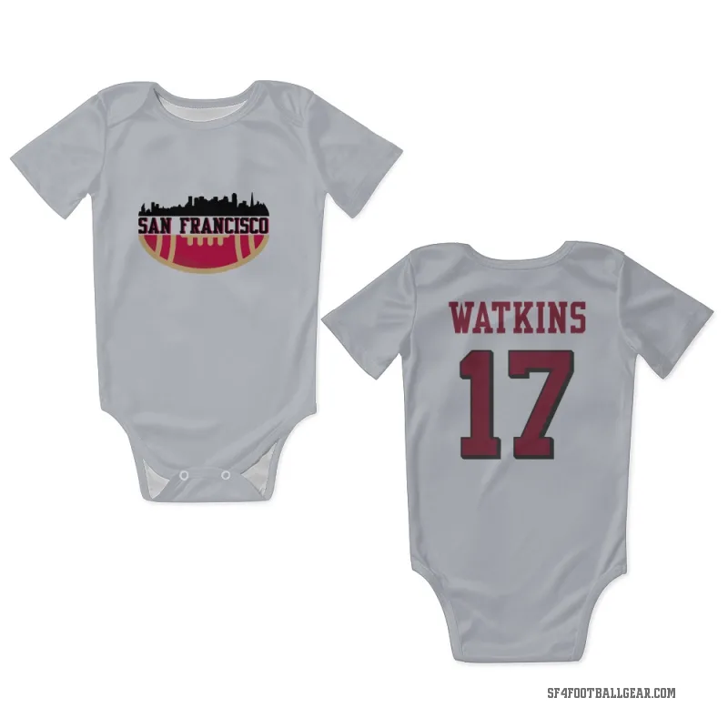 Jordan Watkins  White San Francisco 49ers  Rush Newborn & Infant Bodysuit