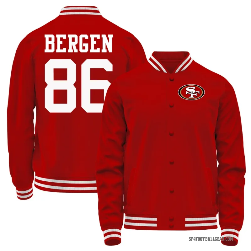 Junior Bergen Men's Red San Francisco 49ers Full-Snap Jacket