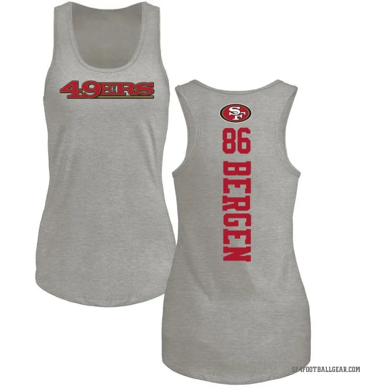 Junior Bergen Women's Ash San Francisco 49ers Backer Tank Top -