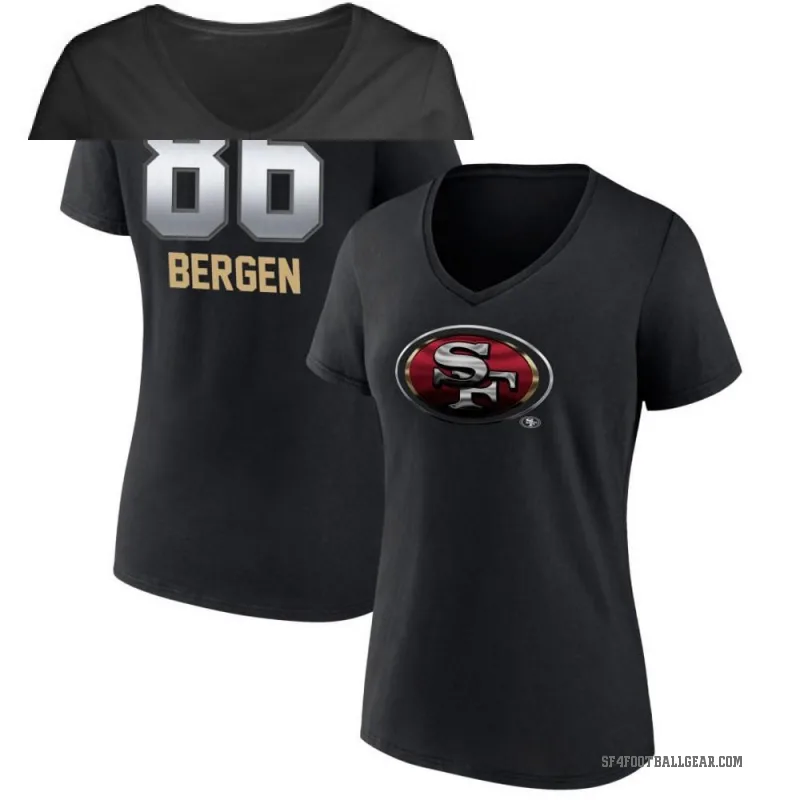 Junior Bergen Women's Black San Francisco 49ers Midnight Mascot T-Shirt -