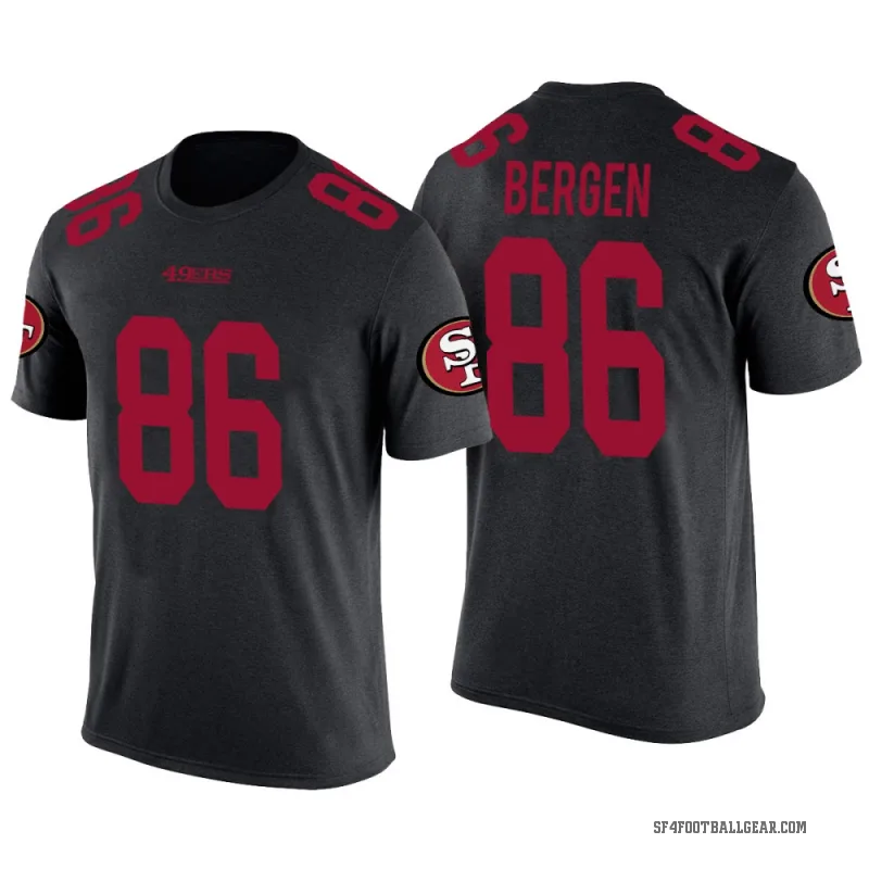 Junior Bergen Youth Black San Francisco 49ers Color Rush T-Shirt