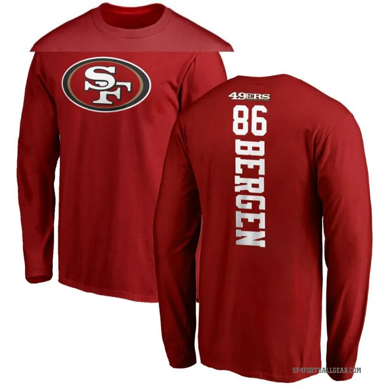 Junior Bergen Youth Red San Francisco 49ers Backer Long Sleeve T-Shirt -