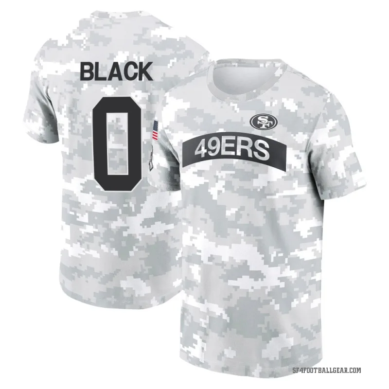 Kaelon Black Men's Black San Francisco 49ers Arctic Camo 2024 Salute to Service Performance T-Shirt