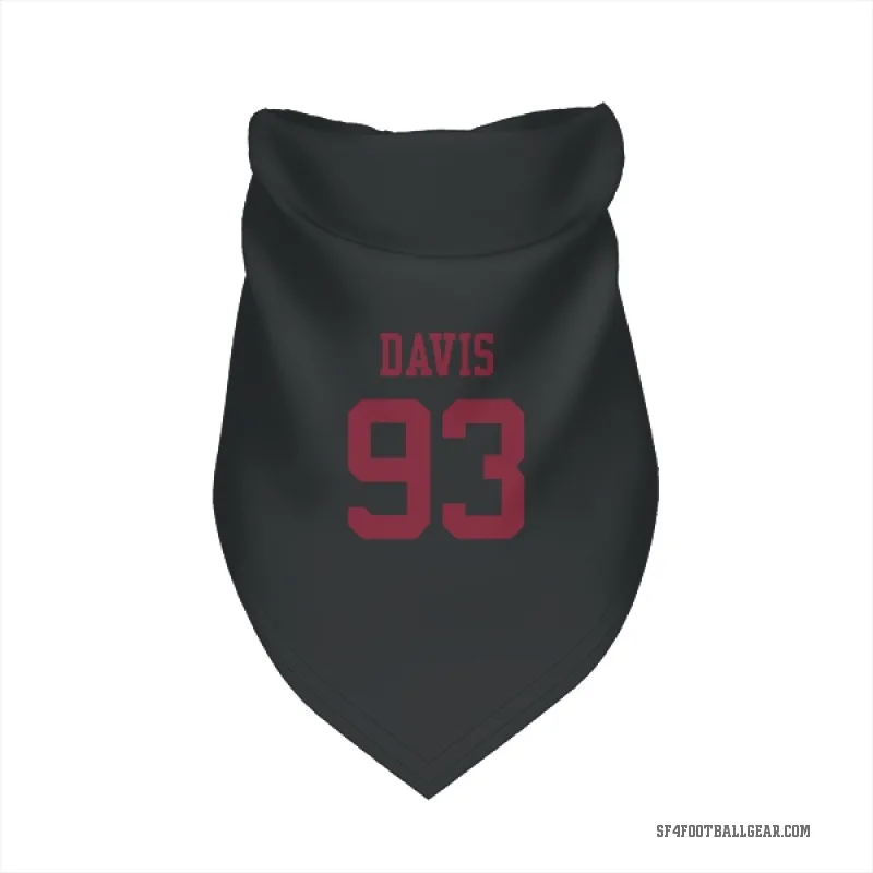 Kalia Davis  Black San Francisco 49ers  Cat & Dog Pet Bandana