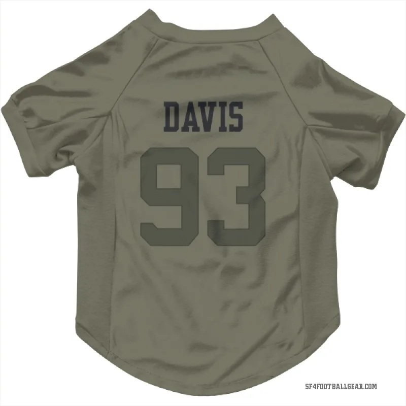 Kalia Davis  Olive San Francisco 49ers  Cat & Dog Pet Jersey