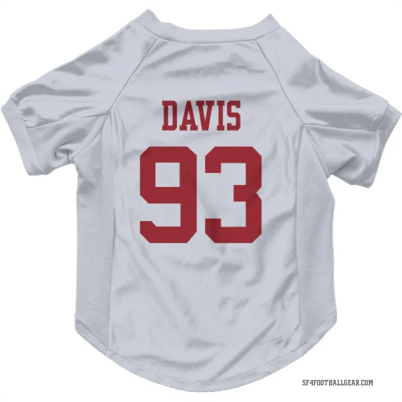 Kalia Davis  White San Francisco 49ers  Cat & Dog Pet Jersey