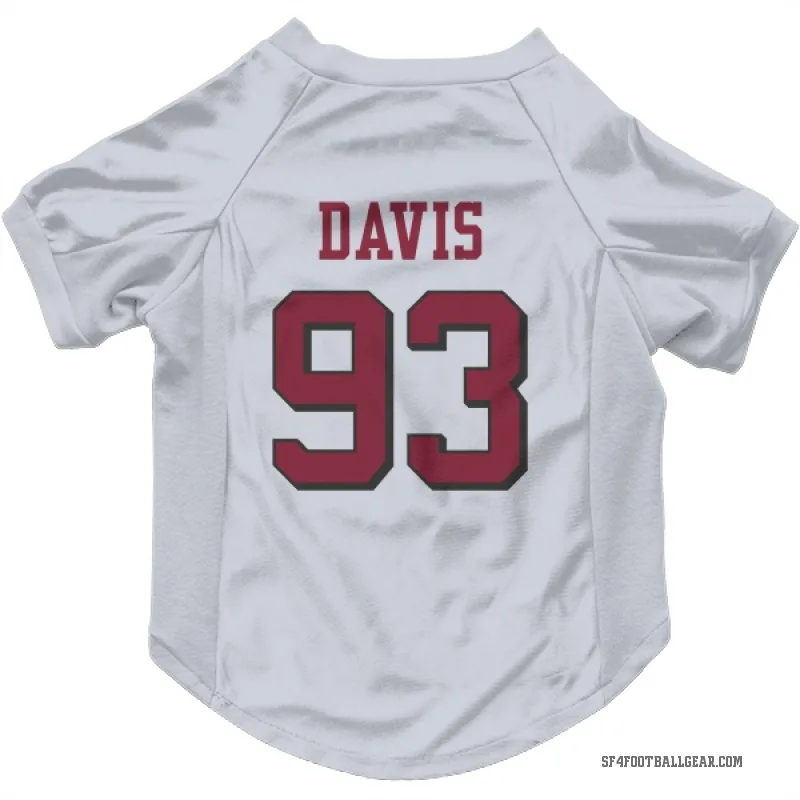 Kalia Davis  White San Francisco 49ers  Rush Cat & Dog Pet Jersey